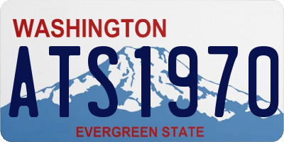 WA license plate ATS1970