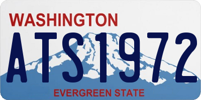 WA license plate ATS1972