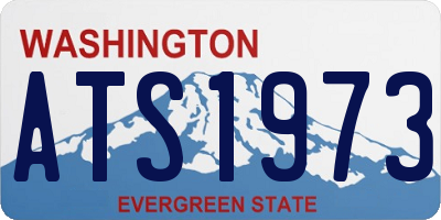 WA license plate ATS1973