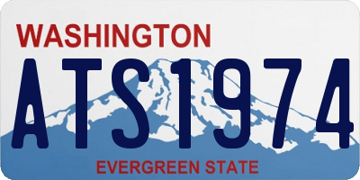 WA license plate ATS1974