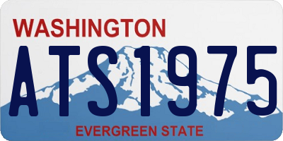 WA license plate ATS1975
