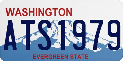 WA license plate ATS1979