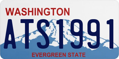 WA license plate ATS1991