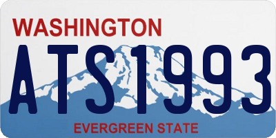 WA license plate ATS1993