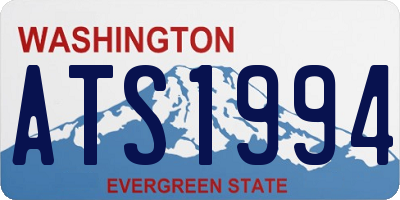 WA license plate ATS1994