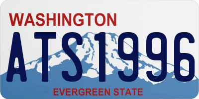 WA license plate ATS1996