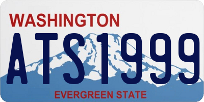 WA license plate ATS1999