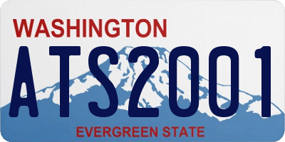 WA license plate ATS2001