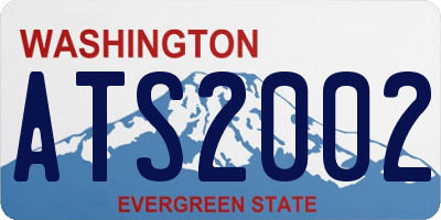 WA license plate ATS2002