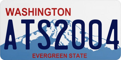 WA license plate ATS2004