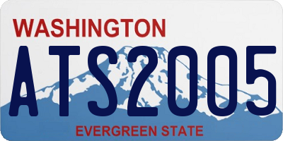 WA license plate ATS2005