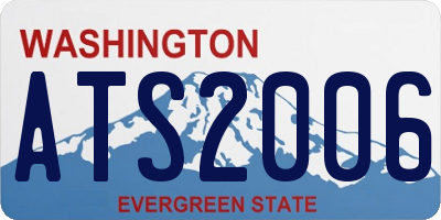 WA license plate ATS2006