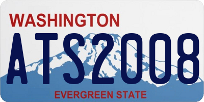 WA license plate ATS2008