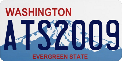 WA license plate ATS2009