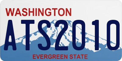 WA license plate ATS2010