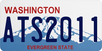 WA license plate ATS2011