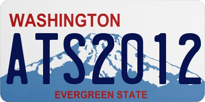 WA license plate ATS2012