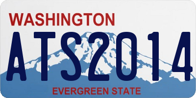 WA license plate ATS2014