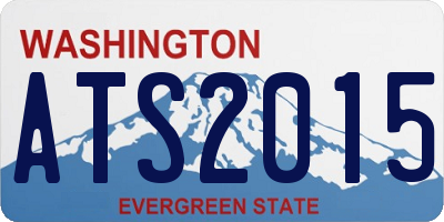 WA license plate ATS2015