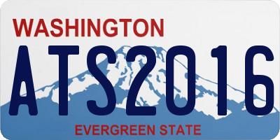 WA license plate ATS2016