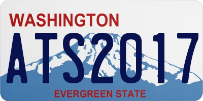 WA license plate ATS2017
