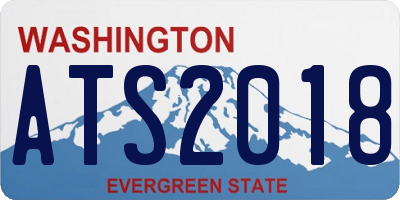 WA license plate ATS2018