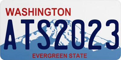 WA license plate ATS2023