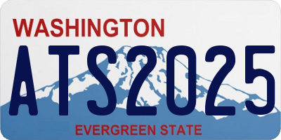 WA license plate ATS2025