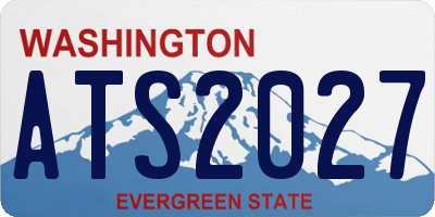 WA license plate ATS2027