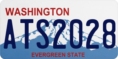 WA license plate ATS2028