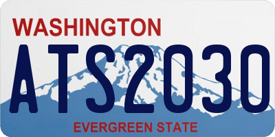 WA license plate ATS2030