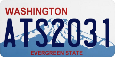 WA license plate ATS2031