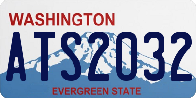 WA license plate ATS2032