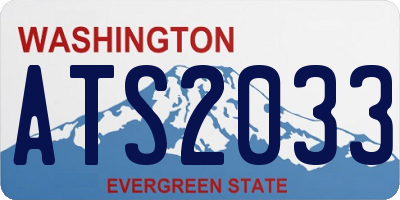 WA license plate ATS2033