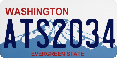 WA license plate ATS2034