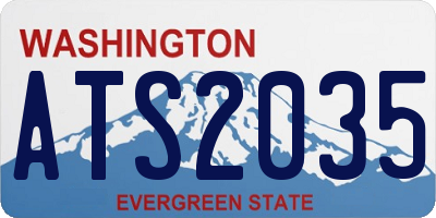 WA license plate ATS2035