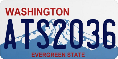 WA license plate ATS2036