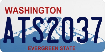 WA license plate ATS2037