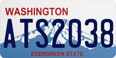 WA license plate ATS2038