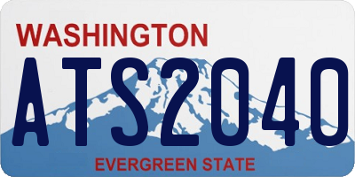 WA license plate ATS2040
