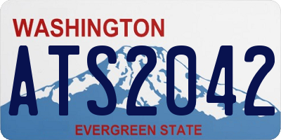 WA license plate ATS2042