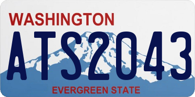 WA license plate ATS2043
