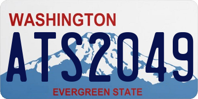 WA license plate ATS2049