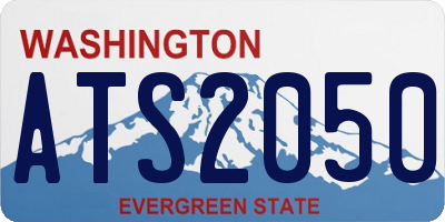 WA license plate ATS2050