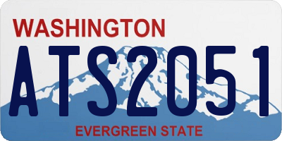 WA license plate ATS2051