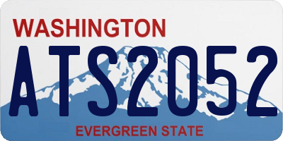 WA license plate ATS2052