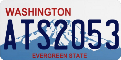 WA license plate ATS2053