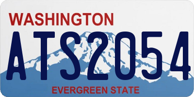 WA license plate ATS2054