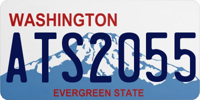 WA license plate ATS2055