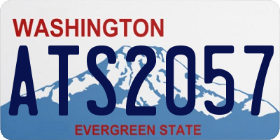 WA license plate ATS2057